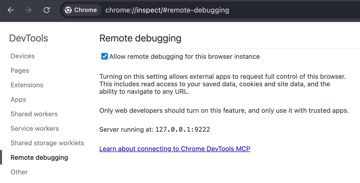 开启 remote debugging